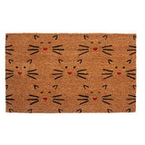 FAIRE - Entryways Doormats Decor Love Cats Coir Welcome Mat Handmade Cute Kitty Faces Welcome You Home!