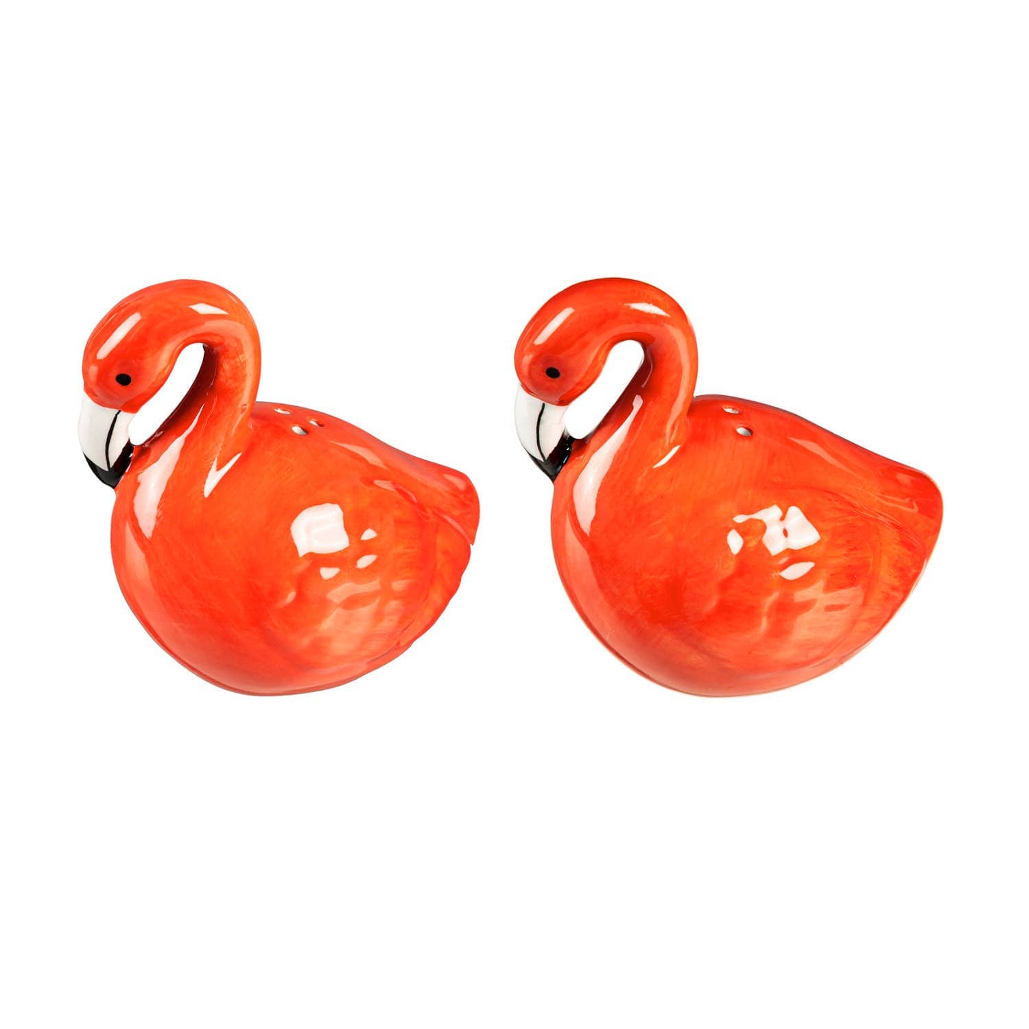 Faire-Evergreen Enterprises Flamingo S & P Shakers Flamingo Ceramic Salt & Pepper Shaker Set Pink Cuties for Your Table