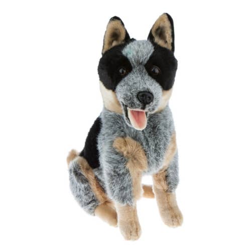 FAIRE: FurTastic Friends by Bocchetta Plush Toys Australian Cattle Dog Lifelike Size 40cm/15.7"