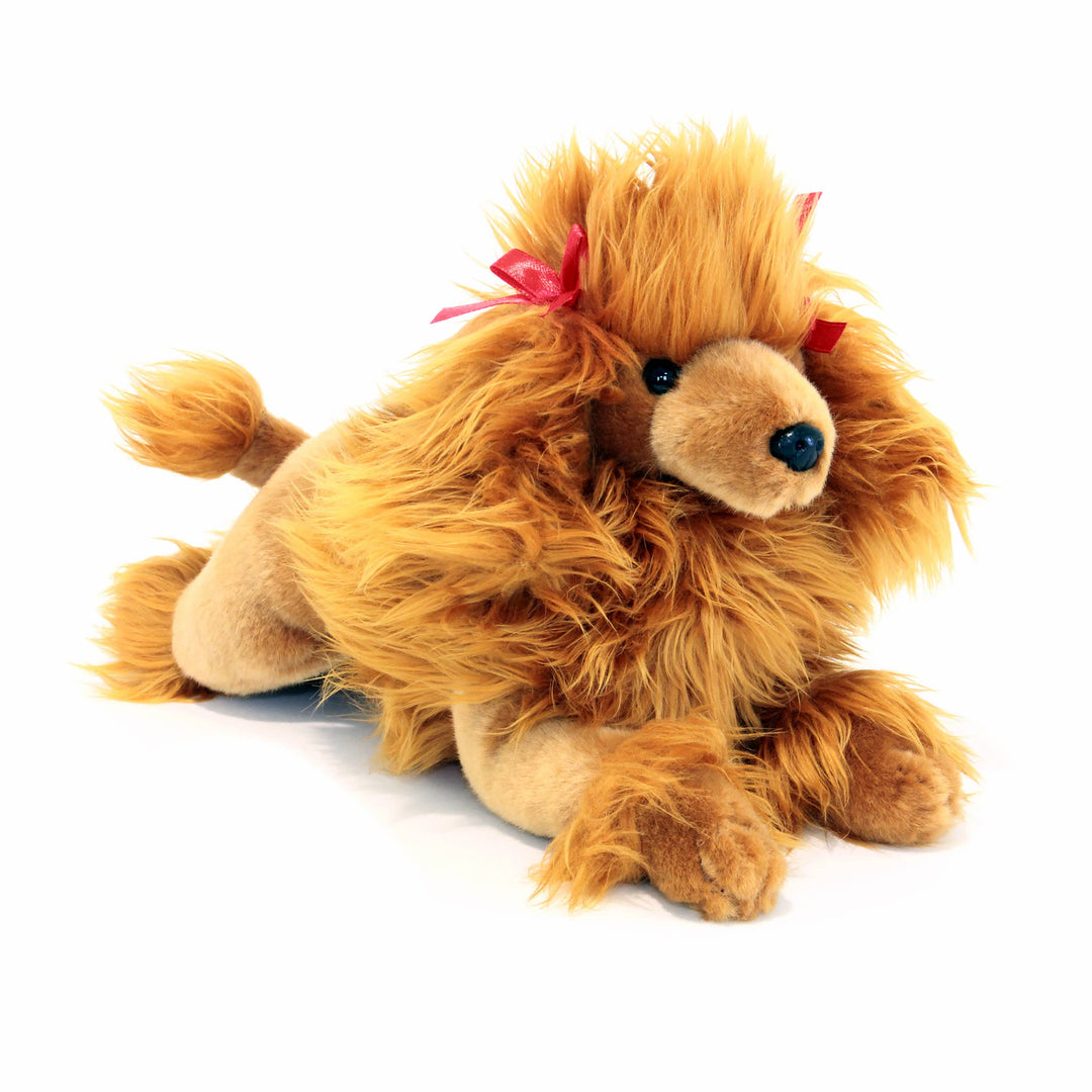FAIRE: FurTastic Friends by Bocchetta Plush Toys Plush Dog Brown Poodle Show Cut Puppy Size 30cm/12" Lifelike Handmade