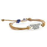 FAIRE - Good Works Fashion Bracelets Masters Silver Strand Christian Inspirational Bracelets Rope