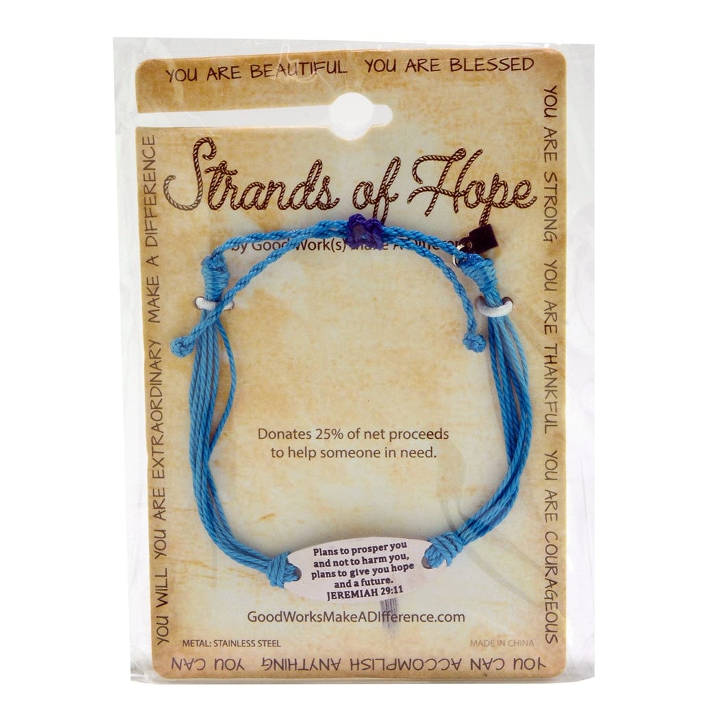 FAIRE - Good Works Fashion Bracelets Masters Silver Strand Christian Inspirational Bracelets Rope