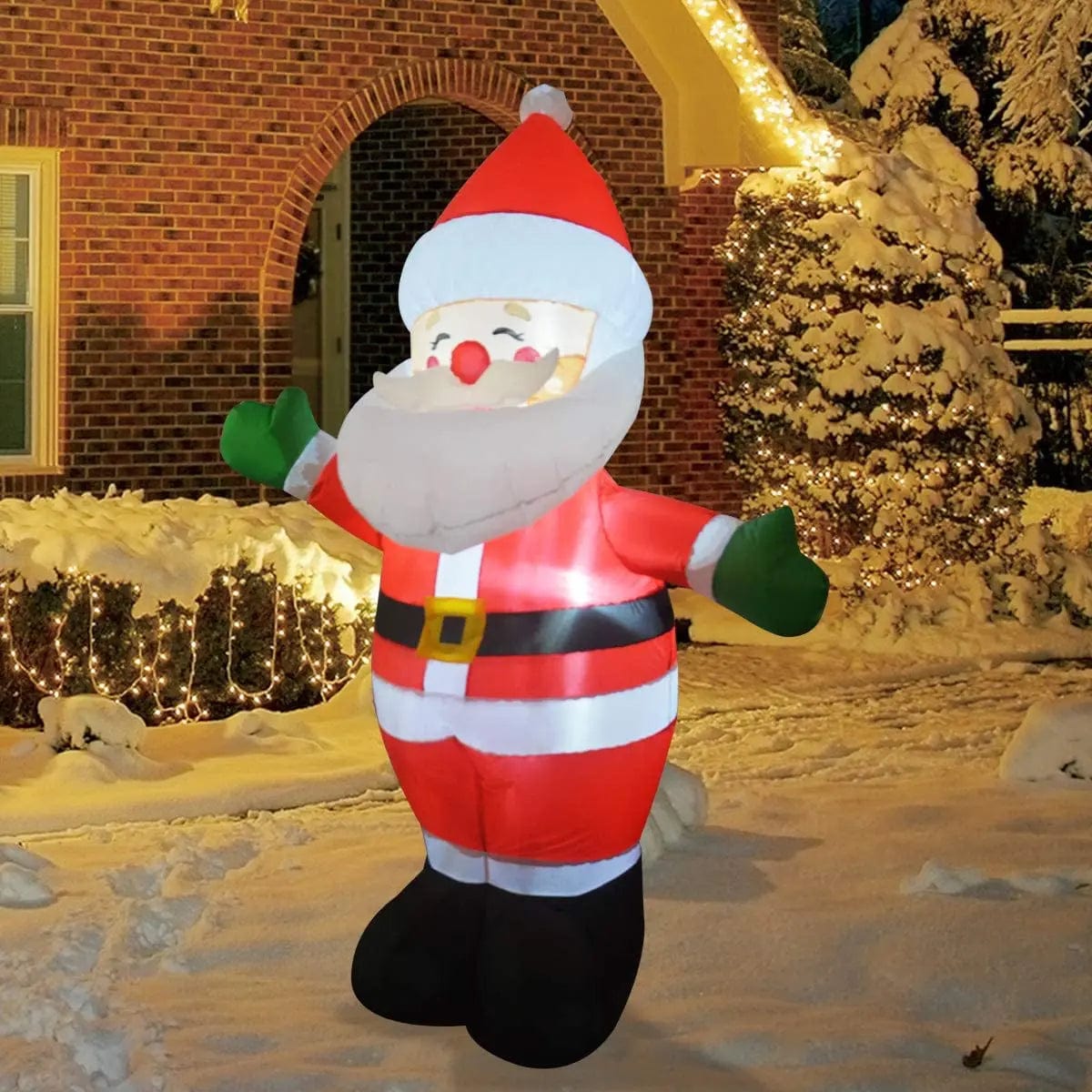 Faire: GOOSH INC Inflatable Yard Decoration Inflatable Santa Claus by Goosh 5 ft Christmas Inflatable Blow up Santa Yard Decoration