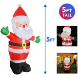 Faire: GOOSH INC Inflatable Yard Decoration Inflatable Santa Claus by Goosh 5 ft Christmas Inflatable Blow up Santa Yard Decoration