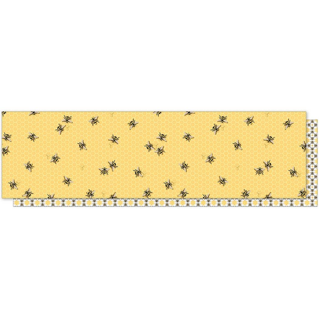 FAIRE - Great Finds Kitchen Honeybee Honeycomb Table Runner - Decor