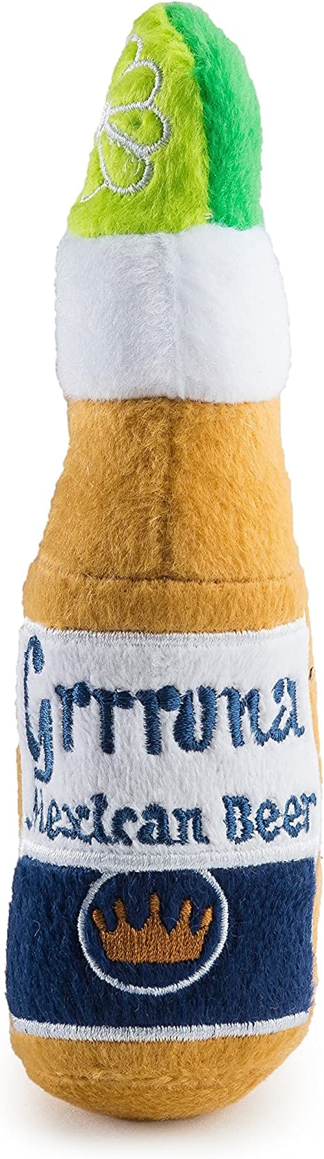 FAIRE - Haute Diggity Dog Dog Toys Grrrona Mexican Beer & Chewy Vuiton Bone Large Plush Dog Toys-SET