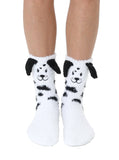 Faire Living Royal Fuzzy Socks Fuzzy Dalmatian Crew socks