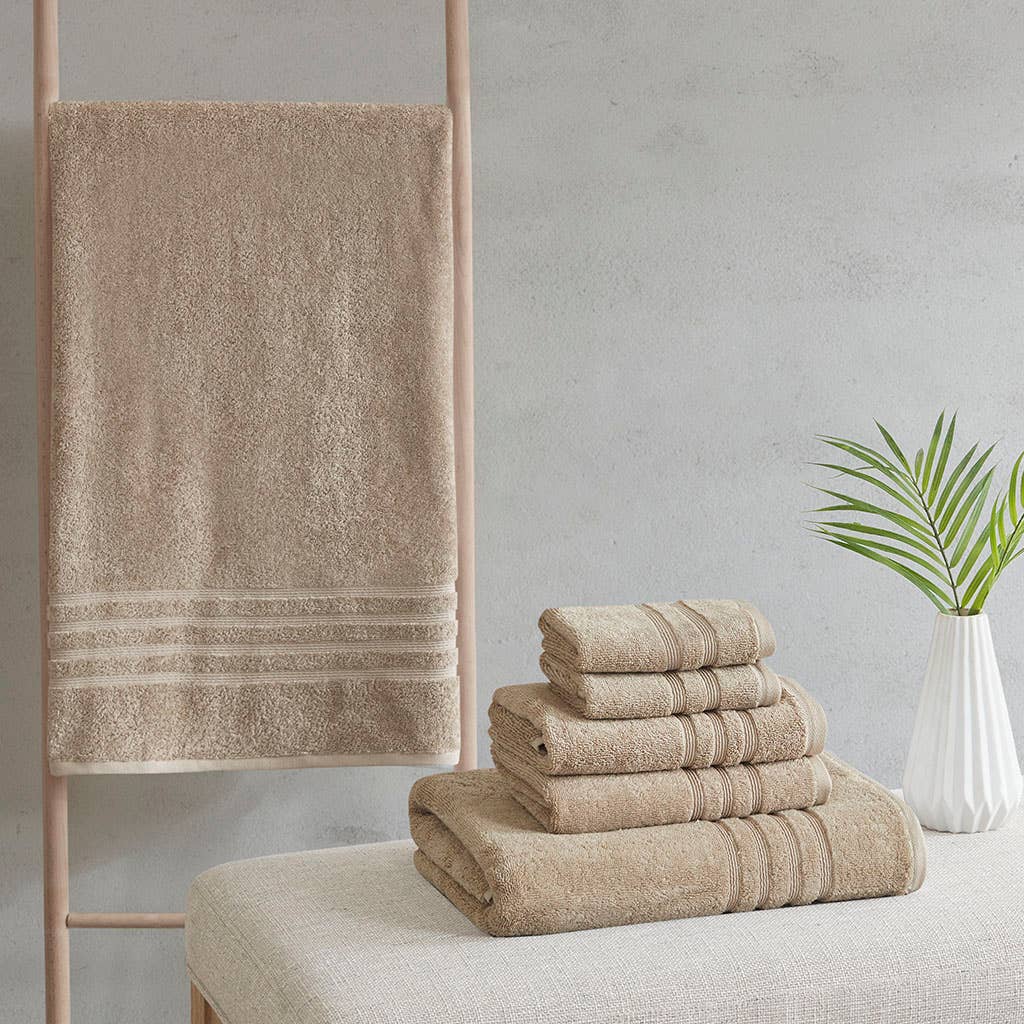 Faire-Olliix Bath Towels & Washcloths Eco-Friendly Recycled 6-Piece 650gsm Bath Towel Set*