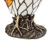 faire-river of goods Stained Glass Panels Rooster Tiffany Style Colorful Chicken Stained Glass Lamp or Hanging Panel