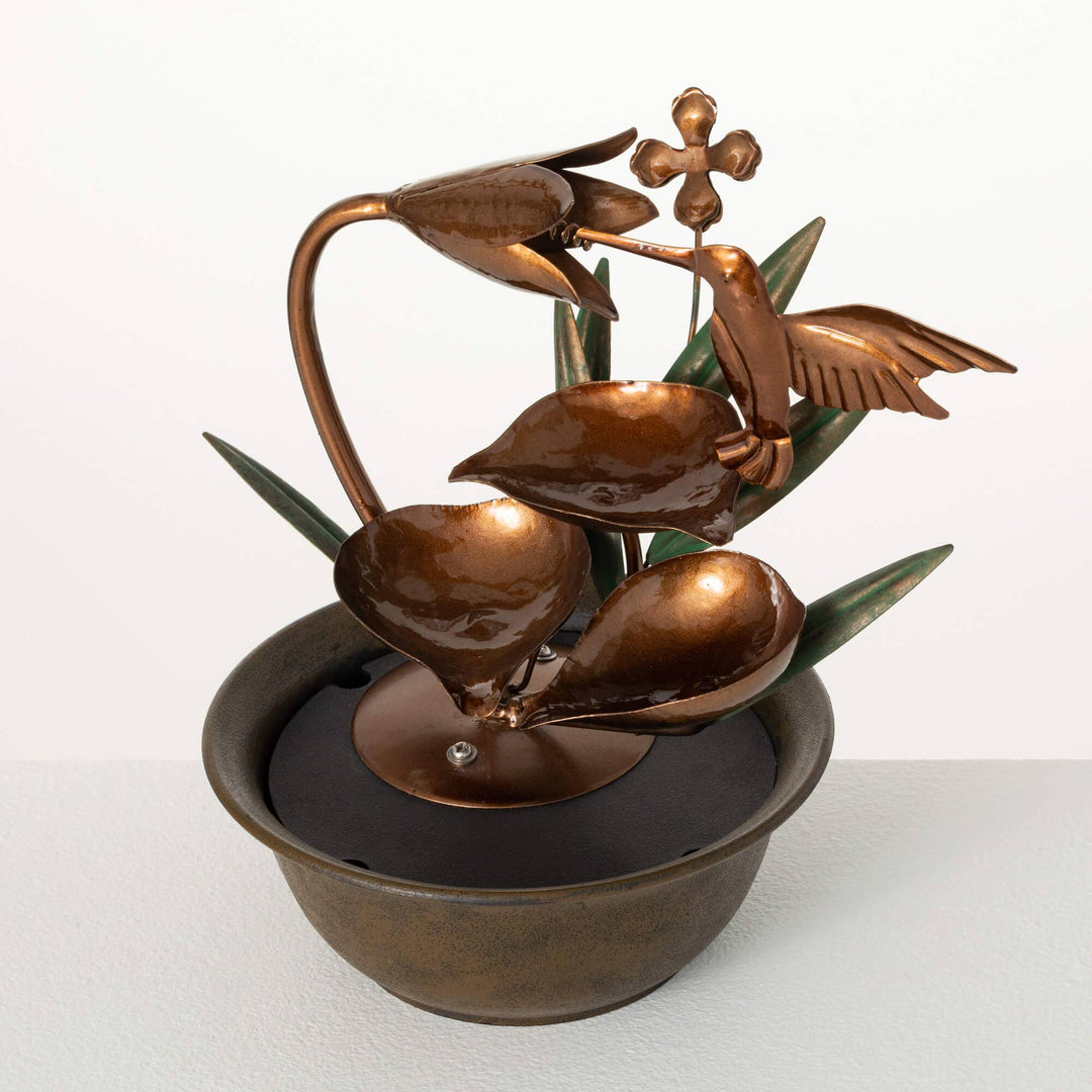 Faire: Sullivans Home Decor hummingbird fountain COPPER HUMMINGBIRD FOUNTAIN Made in the USA!