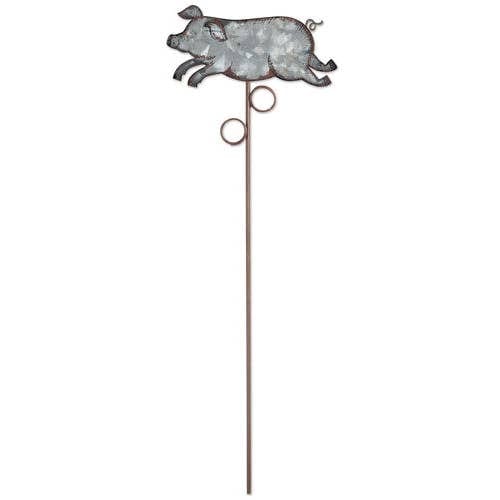 FAIRE - Sunset Vista Decor Plant Pick Pig Metal Art 4 Styles! Pig Lovers, Farm or Country Decor Jackpot! *