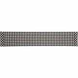 FAIRE - VHC Brands Table Runners 13" X 72" Vintage Check Black and White Table Runners and Placemats
