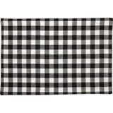 FAIRE - VHC Brands Table Runners Vintage Check Black and White Table Runners and Placemats
