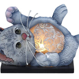 FAIRE - ZappoBZ Decor Kitten Kitten Decorative Lamp or Night Light Handmade of Capiz*