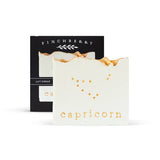 FinchBerry Bath & Body Capricorn Finchberry Natural Zodiac Soap Bars-White and Gold Elegant Perfect for Gifting!