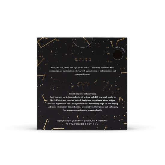 FinchBerry Bath & Body Finchberry Natural Zodiac Soap Bars-White and Gold Elegant Perfect for Gifting!