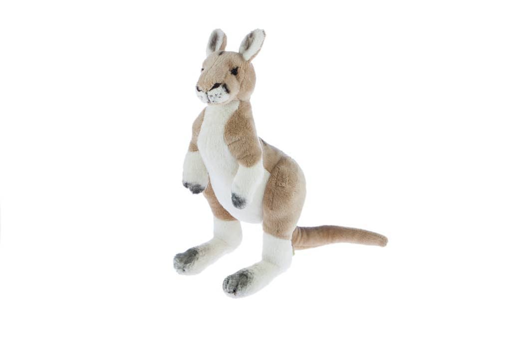 FurTastic Friends by Bocchetta Plush Toys Plush Animals Australian Red Kangaroo Handcrafted Realistic Size 28cm/11"