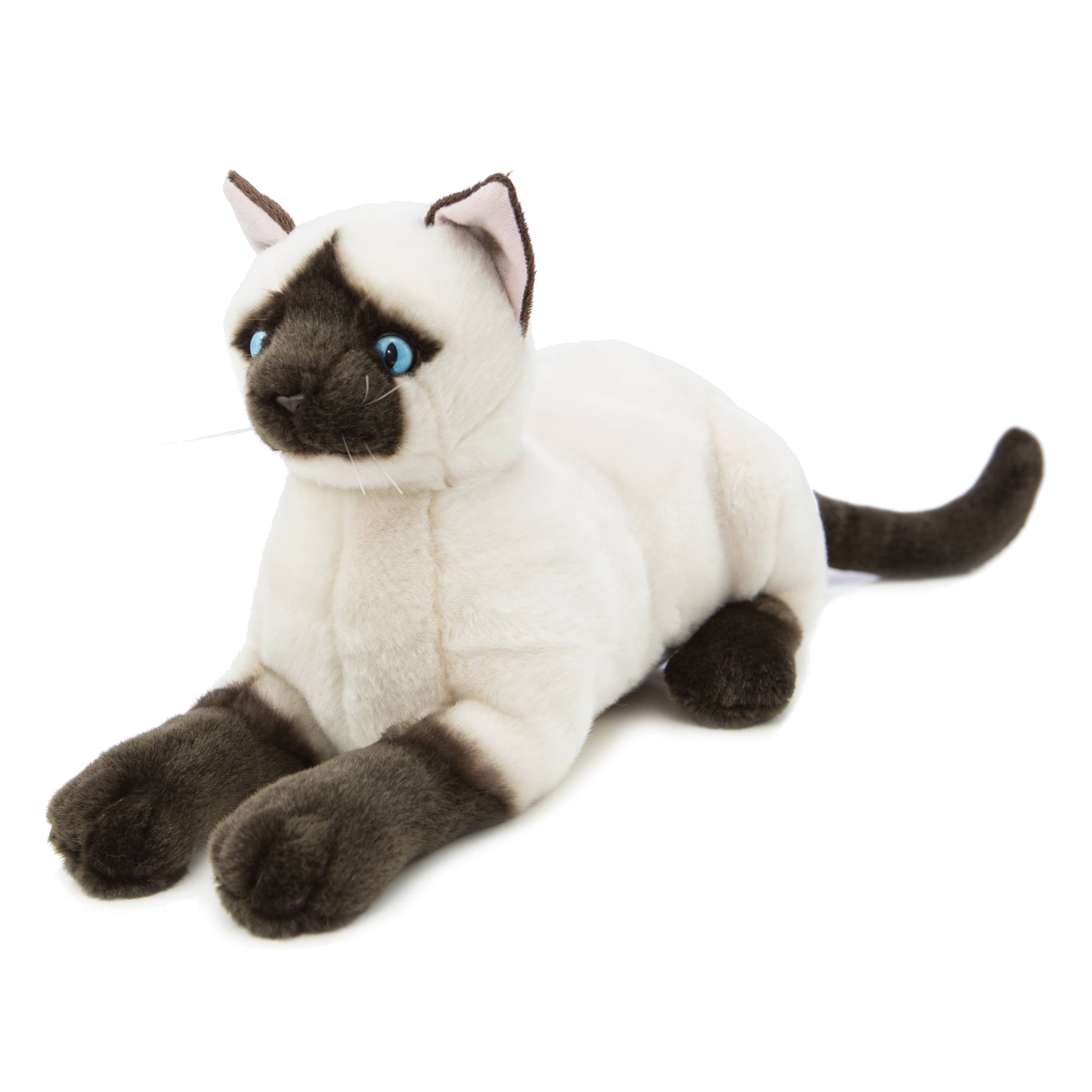 FurTastic Friends by Bocchetta Plush Toys Plush Animals Seal Point Siamese Plush Cat Size 37cm/14.6"
