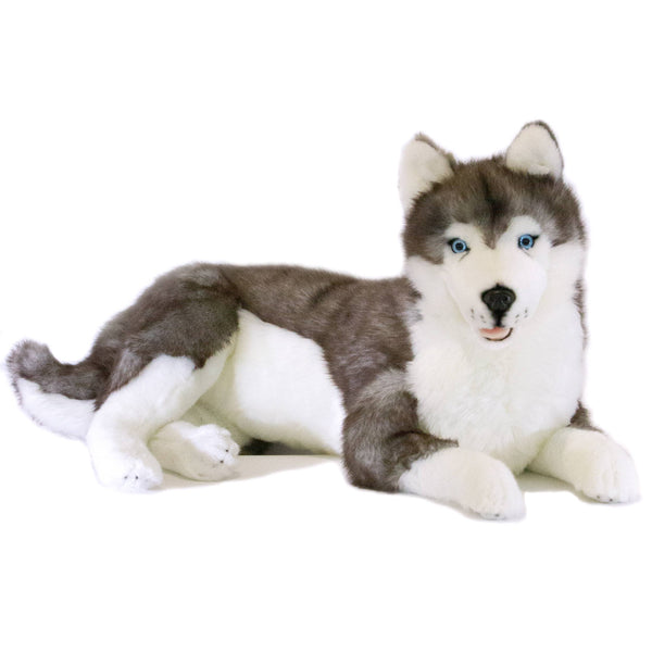 Realistic Plush Husky Large Size 64cm 25 The Pink Pigs