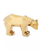 GHUN LIN - MMG CHRISTMAS Holiday Lane's Porcelain Figurine Shine Bright Gold-Tone Bear Décor Porcelain Imported