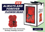 Kellis Gifts Rose Petals Romantic Red Rose Flower Bear Boxed Forever Gift