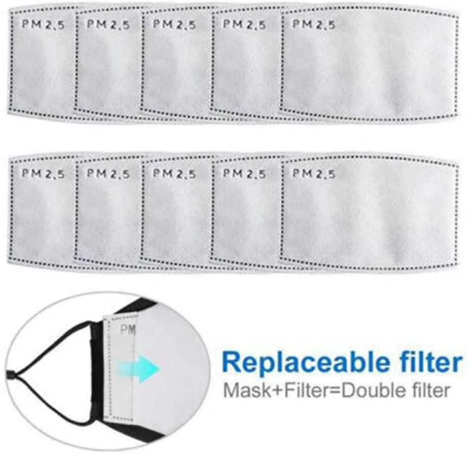 living royal Natural Personal Care Replacement 10 Pack Filters For Face Masks Adults and Kids Sizes