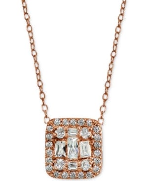 Macy's Necklaces Rose Giani Bernini Cluster Necklaces NEW!  Rose or Yellow Gold Plated Sterling Silver