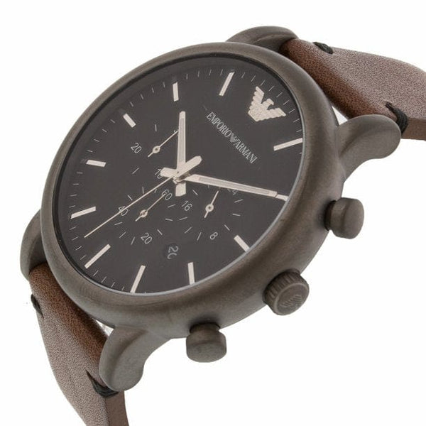 Emporio Armani Men's Chronograph Gunmetal Stainless Steel