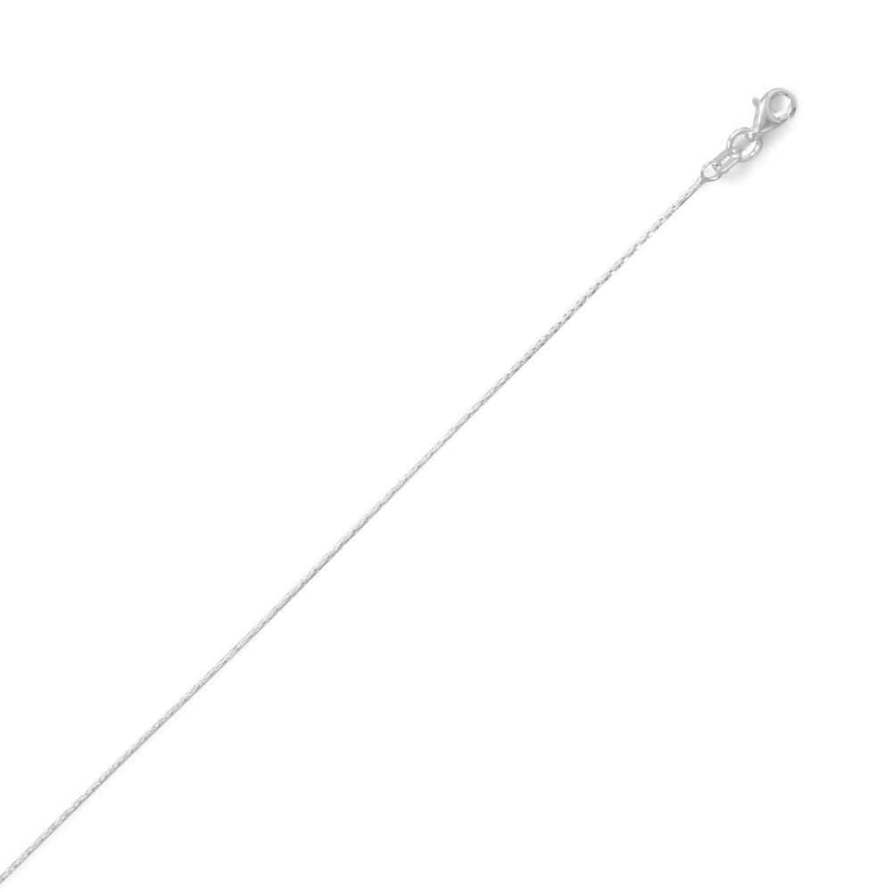 mmasilver Fine Fashion Jewelry-Necklace 14" Diamond Cut Sparkling Italian Sterling Silver Chain 18"