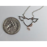 Naughty or Nice?  How about BOTH!  Cute Heart Necklace, Perfect gift for a lady you love!