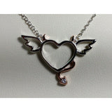 Monica Fine Fashion Jewelry-Necklace Naughty or Nice?  How about BOTH!  Cute Heart Necklace, Perfect gift for a lady you love!