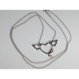 Monica Fine Fashion Jewelry-Necklace Naughty or Nice?  How about BOTH!  Cute Heart Necklace, Perfect gift for a lady you love!