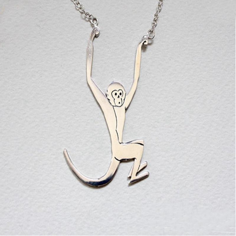 Monica Jewelry SET-Fashion 925 Silver Necklace Sterling Silver Monkey Jewelry