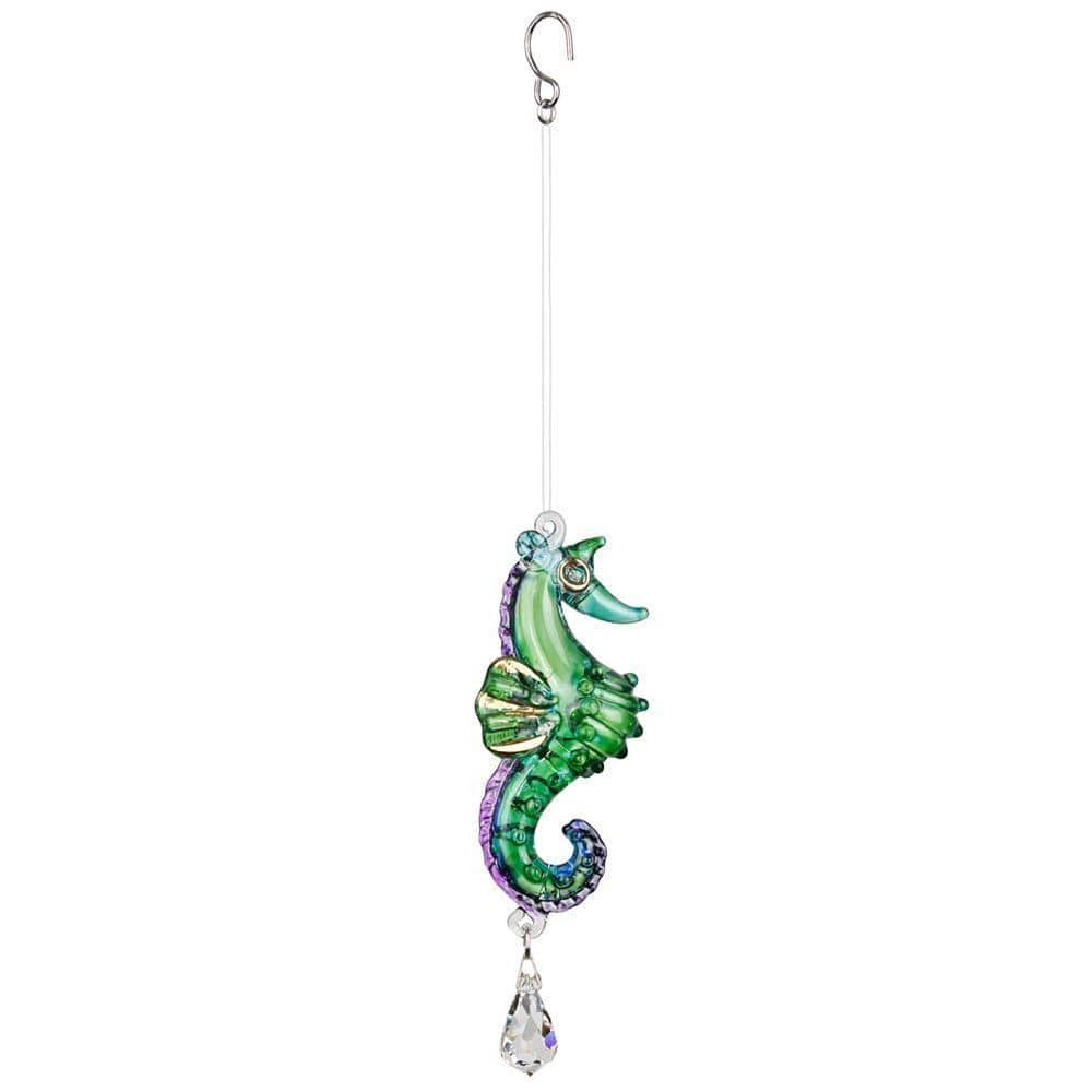 One Coast Decor Sea Horse-Peacock Dolphin, Seahorse or Coral Fish Sun catchers-Rainbow Makers!  Hand Made with Swarovski Crystal