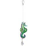 One Coast Decor Sea Horse-Peacock Dolphin, Seahorse or Coral Fish Sun catchers-Rainbow Makers!  Hand Made with Swarovski Crystal