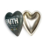 One Coast - Demdaco Decor Faith Art Heart Keepers Trinket Boxes-Hummingbird, Sunflower, Love, Faith
