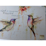 One Coast - Demdaco Decor Inspirational Wall Art with Bluebirds or Hummingbirds, Beautiful!
