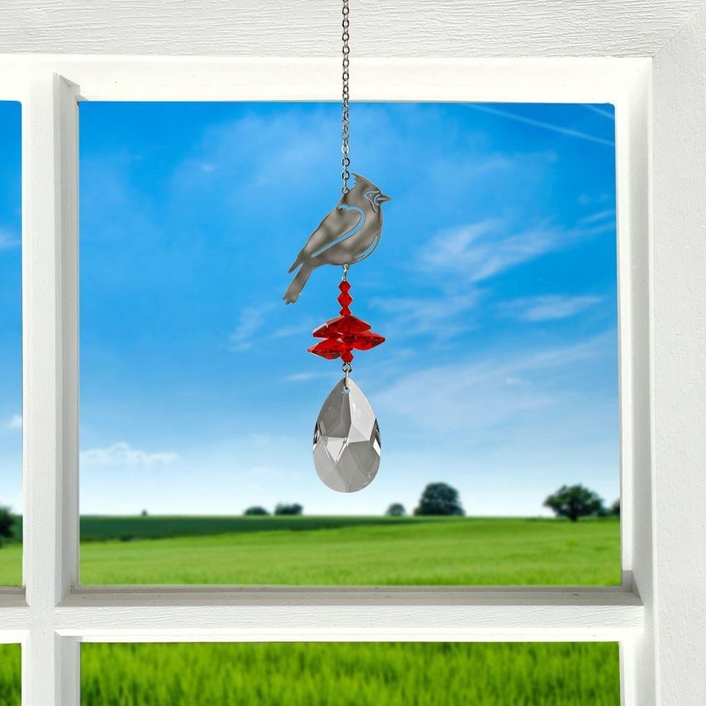One Coast - Woodstock Chimes Decor Bird Crystal Fantasy Suncatchers-Cardinal, Hummingbird, Flamingo, Owl, Songbird*