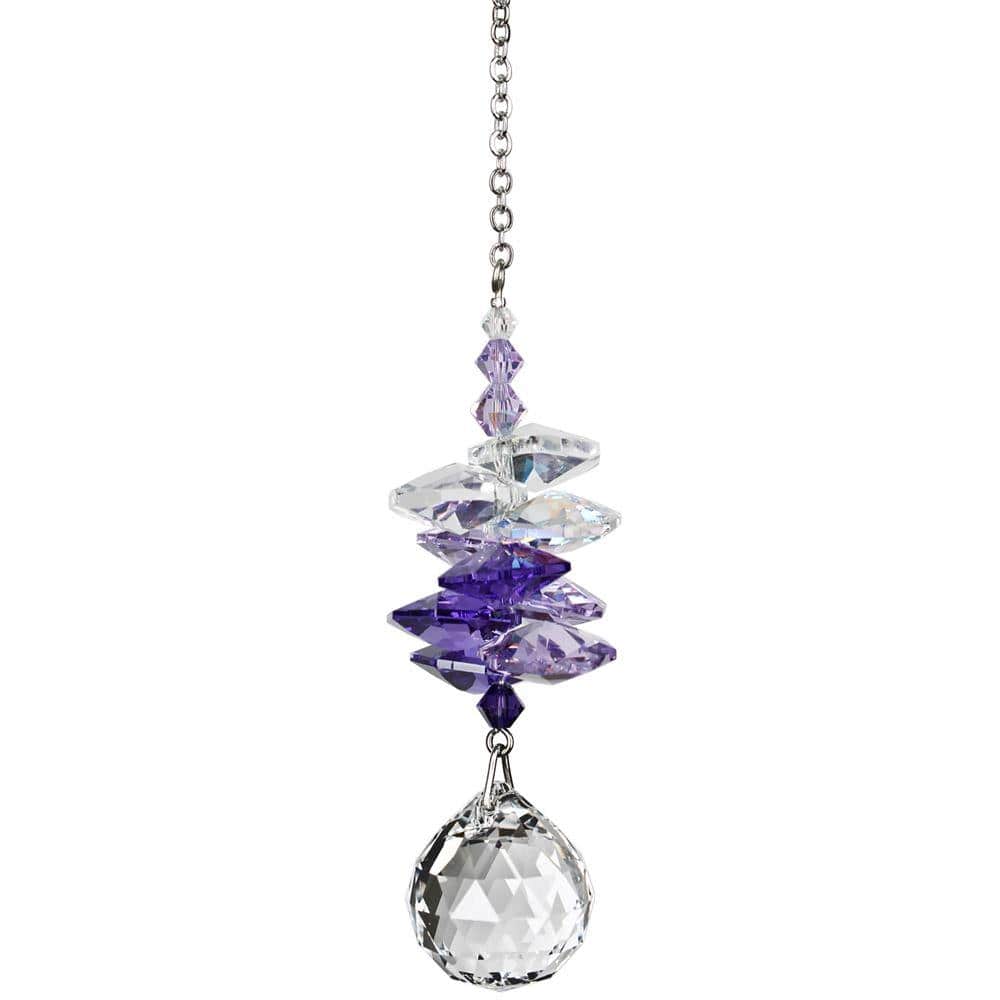 One Coast - Woodstock Chimes Decor Crystal Sunrise Cascade Suncatchers-Green, Pink, Purple Sparkling Splendor!*