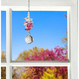One Coast - Woodstock Chimes Decor Crystal Sunrise Cascade Suncatchers-Green, Pink, Purple Sparkling Splendor!*