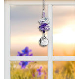 One Coast - Woodstock Chimes Decor Crystal Sunrise Cascade Suncatchers-Green, Pink, Purple Sparkling Splendor!*