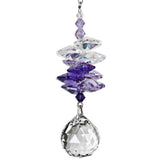 One Coast - Woodstock Chimes Decor Purple Crystal Sunrise Cascade Suncatchers-Green, Pink, Purple Sparkling Splendor!*