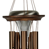 One Coast - Woodstock Chimes Gifts For the Home Bronze Lrg Bronze Solar Windchimes-Glow in the Dark while Making Beautiful Music in the Evenings*