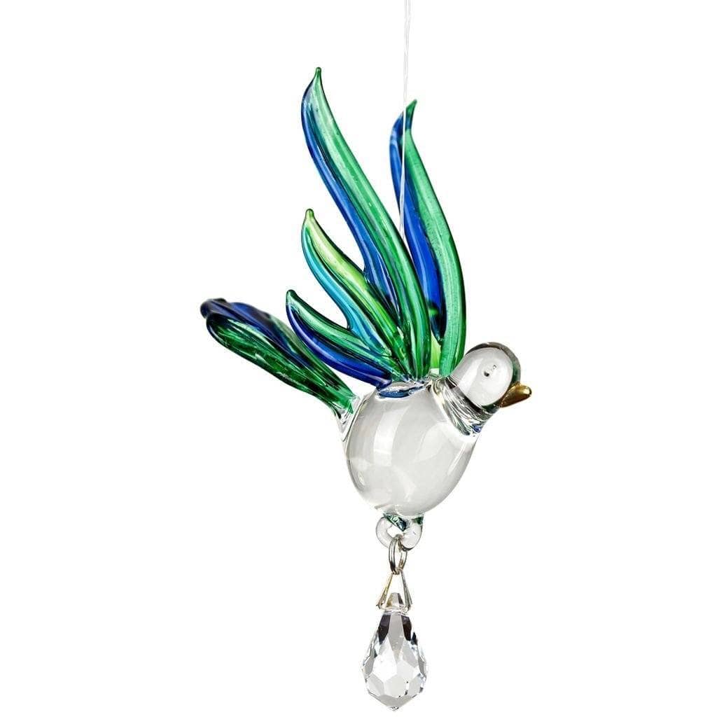 One Coast - Woodstock Chimes Gifts For the Home Fantasy Glass Crystal Suncatchers-Eagle, Hummingbird, Songbird and Dragonfly