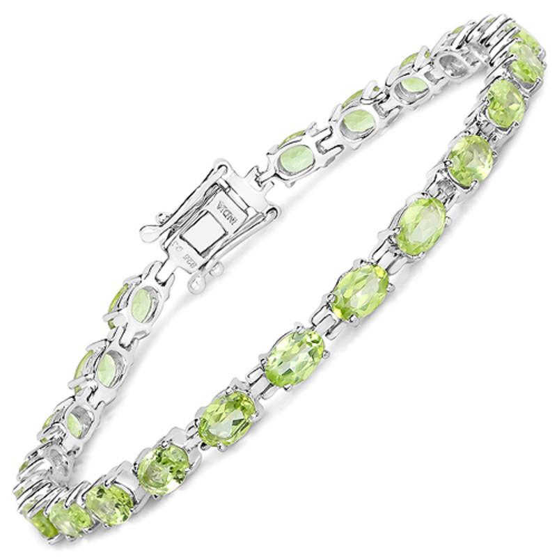 Quintessence Fine Fashion Jewelry Bracelet Peridot Gemstone Bracelets in Sterling Silver-Amethyst, Sapphire, Peridot and MORE!