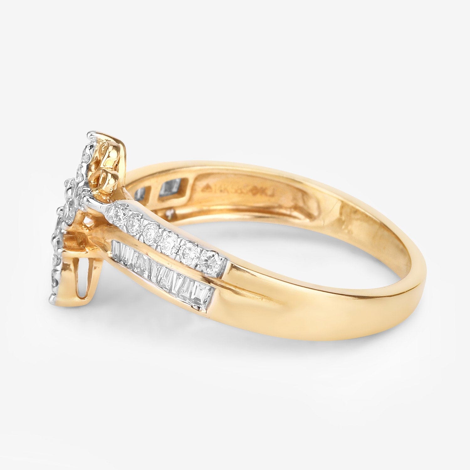 Quintessence fine jewelry rings Diamond Butterfly Ring 14K Yellow Gold
