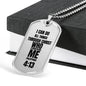 ShineOn Fulfillment Jewelry Dog Tag Necklace Philippians 4:13 Bible Verse