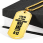 ShineOn Fulfillment Jewelry Dog Tag Necklace Philippians 4:13 Bible Verse
