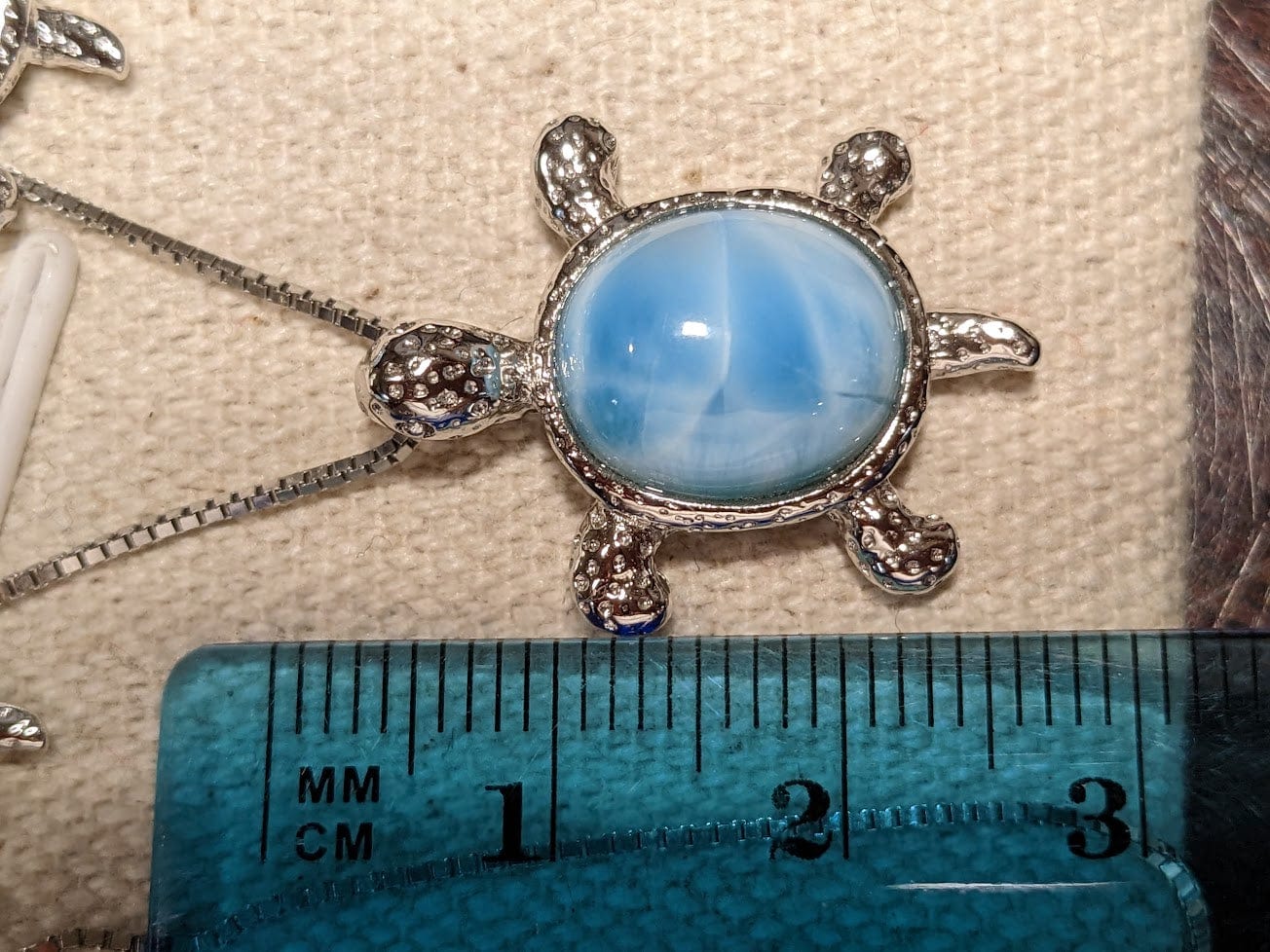 Sonara Turtle Jewelry Set Turtle Jewelry SET in 925 Sterling Silver Natural Larimar