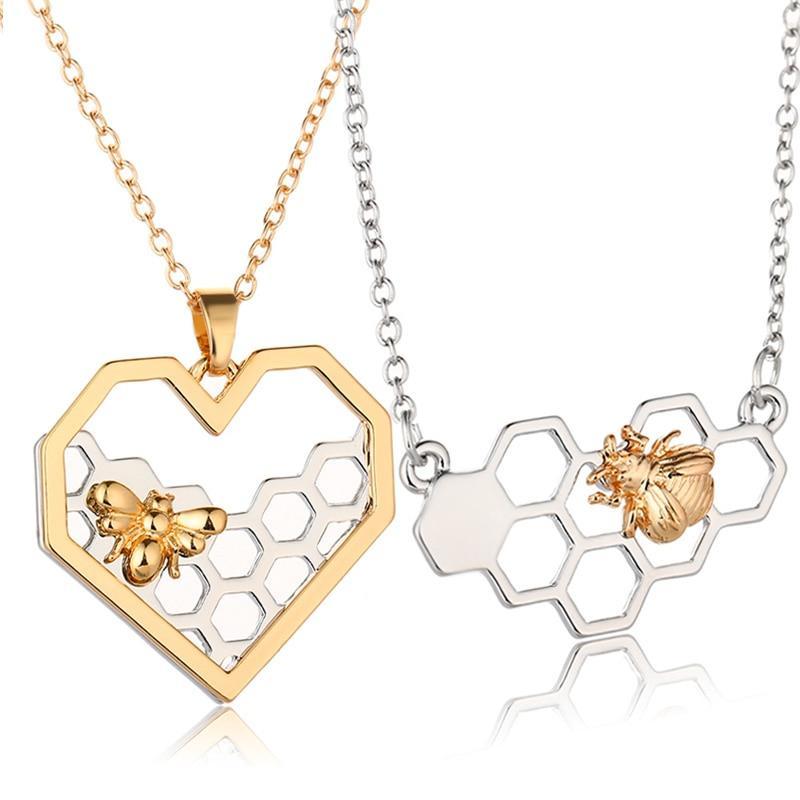 The Pink Pigs Fashion Necklace Honey Bee Fashion Necklaces for the Bee Lovers in Your Life!  So Cute & SO Affordable too!